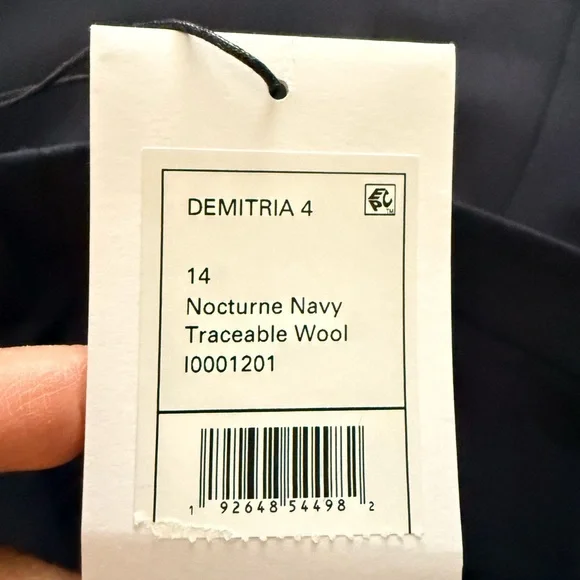 Theory Women’s Navy trousers US 14 - Picture 6 of 6